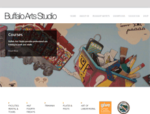 Tablet Screenshot of buffaloartsstudio.org